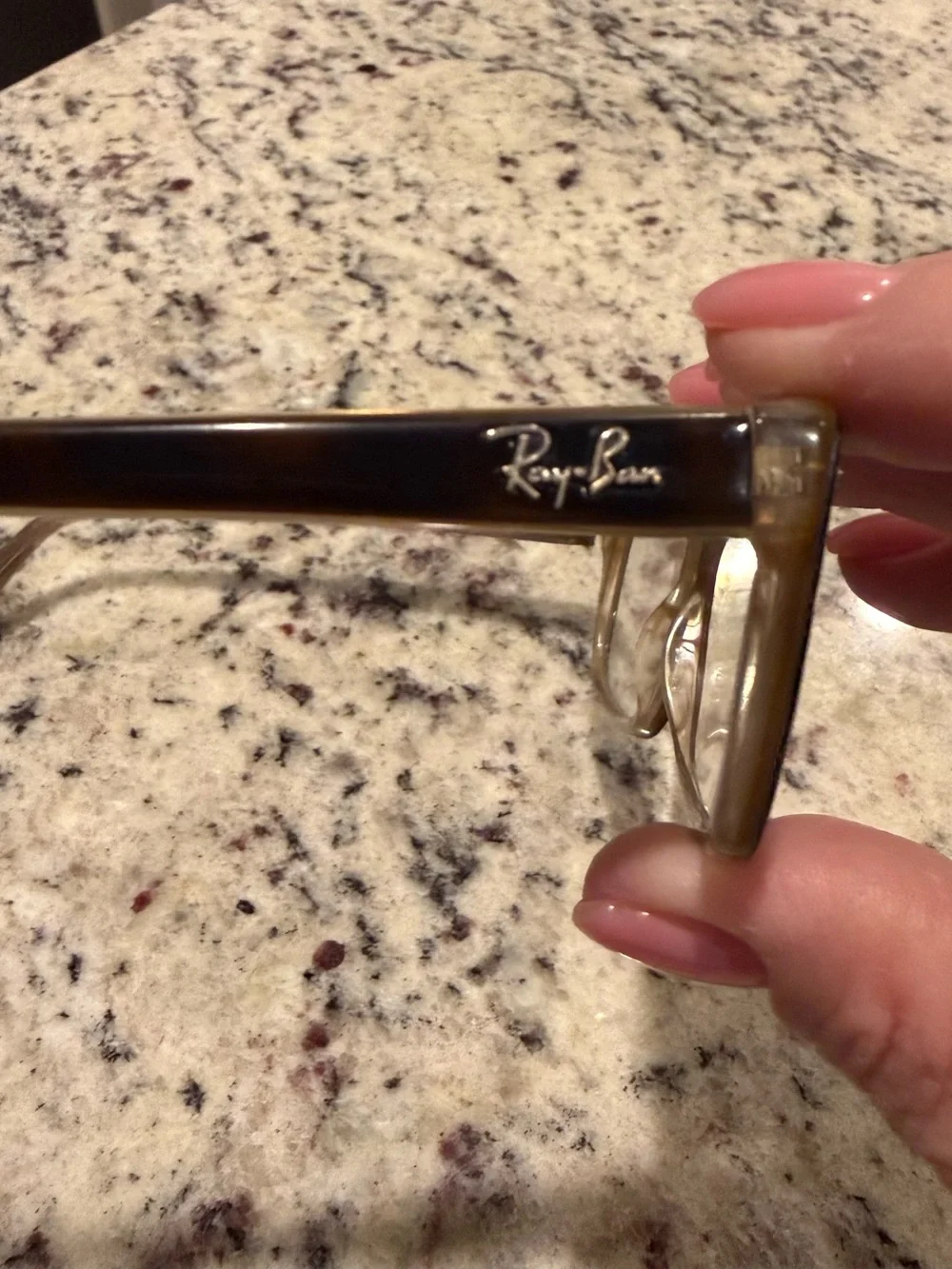 Ray-Ban Brown Rectangular Optical Glasses